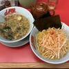 ラーメン山岡家 - 醤油つけ麺＋味付白髪ネギピリ辛変更