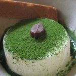 竹情荘 - 抹茶アイスのアップ(2013.06)