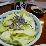 居酒屋 ほくほく - 病みつき塩だれキャベツ・いい箸休め♪