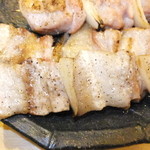 焼鳥 ばんぶう - 豚串　２本で３６０円　【　２０１５年２月　】
