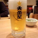 大金星総本店 - サッポロ生ビール（中）４６０円