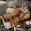 さるしな - さっそく焼き始めます♪