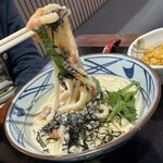 丸亀製麺 - 明太クリームうどんリフト
