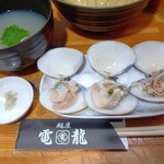 麺屋 電龍 - 酒と鶏と蛤の冷し昆布水つけ麺