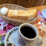 コメダ珈琲店 - 料理写真:コメダブレンド&トースト&ゆで卵ちゃん