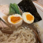 麺処 にし尾 - 味玉手揉み中華そば(塩)1200円(税込) 