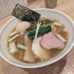 麺処 にし尾 - 味玉手揉み中華そば(塩)1200円(税込) 