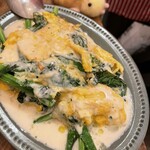 立飲・ビストロシン サンテ - 春菊オムレツ