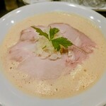 ラーメン ニューヨーク ニューヨーク - 泡醤油鶏白湯♪