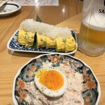炉端とおでん 呼炉凪来 - 出汁巻きたまご＆ポテサラ