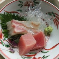 スカイツリービューレストラン 簾 - 三の重　向付　鮪　鯛