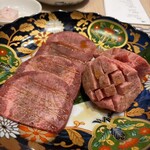 yakiniku no meimon tengan Kagurazaka ten - Beef Tongue Salt & Thick-cut Beef Tongue