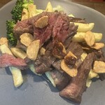 レトロパブ ホキマスタンド - ハラミステーキ&ポテト