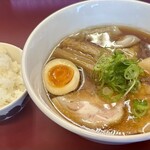 らぁ麺 松しん - 特製醤油らぁ麺　小ライス　1,200円+150円(税込)