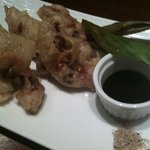 虎穴 - 生ホタルイカのフリット＆かたくり