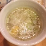 焼鳥 若竹 - 〆のスープ
