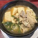 煮豚月見うどん - 肉吸いうどん,煮豚月見うどん中西製作所安城本店(愛知県安城市)TMGP撮影