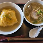 中国庶民料理 ちゃいなふくふく - 日替りサービスランチ(天津飯・らーめん)
