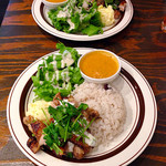 35345836 - ジャーパクチキンプレート(1080円)+ミニカレー(120円)