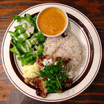 35345838 - ジャーパクチキンプレート(1080円)+ミニカレー(120円)