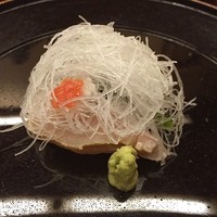 本湖月 - きつねチャソの中身。霜降りのサワラとヒラメ