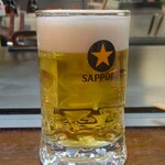 広島鉄板 お好み焼き Re.半田流 - サッポロ生ビール (税込)600円 ※拡大 (2026.04.08)