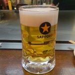 広島鉄板 お好み焼き Re.半田流 - サッポロ生ビール (税込)600円 (2026.04.08)