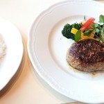 グリル壱乃藏 - あらびきﾊﾝﾊﾞ-ｸﾞﾌﾟﾁｺｰｽ2,140円(税別)☆ﾒｲﾝ☆2/19