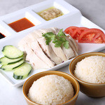 [Recommend] Hainanese chicken with 3 kinds of sauces