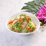 crispy chicken skin salad