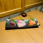 Zenseki Private rooms Hakata Ukai Hakata Ekimae Ten - お刺身3点盛り