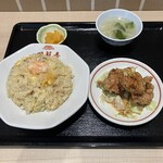 青龍門 - 料理写真:五目炒飯＆油淋鶏セット