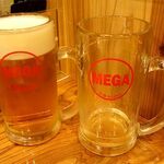 鳥貴族 - 「メガ金麦」おかわり