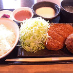 炭火焼肉 なかはら - 和牛ヒレカツ定食