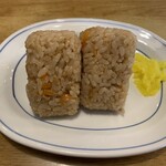ウエストうどん - かしわおにぎり1皿
