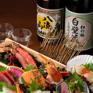 北の味覚を楽しむなら刺身は欠かせない！地酒を併せて愉しむ◎