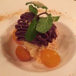 らんぷ亭 - きんかんアイスと紫芋モンブラン