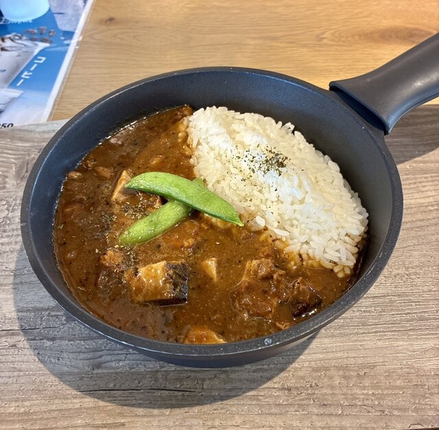 スキレットカレーこな雪とんとん