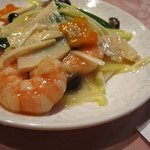 北京遊膳 - 黄ニラと芝海老の塩炒め
