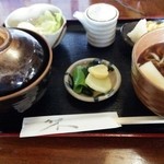 手打そば山長 - 三色丼（ﾗﾝﾁ）