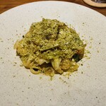 イル ネッビオ - 【写真⑦】桜エビと春キャベツのアンチョビビアンコ メッゼリングイネ バジル風味