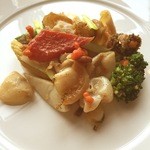 広東料理 センス - フレッシュアワビ薄切りの自家製X.O.ソース炒め黄ニラと共に