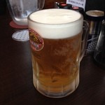 らーめんまるはち - 男気生ビール