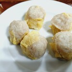 一芳亭 - 豚天定食1200円のシュウマイ（2026年4月）