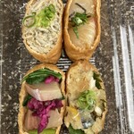 道後いなり ゆのや - 鰤と春菊342円　塩さば鬼おろし276円