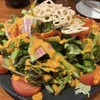 焼肉ホルモン 新井屋 - 「新井屋サラダ」2人前です。見た目も綺麗ですが、特製ドレッシングが生野菜を引き立てて、とても美味しい一品です。お肉と一緒に食べています