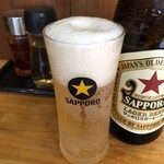 魂の中華そば - サッポロラガー（500ml）700円