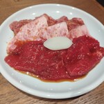 TOKYO焼肉ごぉ はなれ - 本日の赤身盛り2280円
