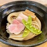 えびそば 緋彩 - つけそばの麺顔