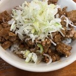 拉麺 しな竹 - 肉そぼろメンマライス